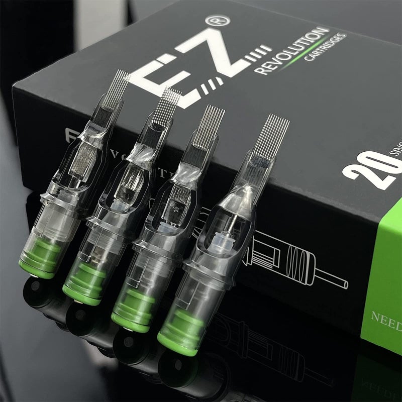 EZTAT2 EZ Tattoo Cartridge Needles - 20Pcs #12 (7M1) Standard Magnum Disposable Tattoo Needles Cartridges for Rotary Tattoo Machine Pen Gun - Revolution - Image 2